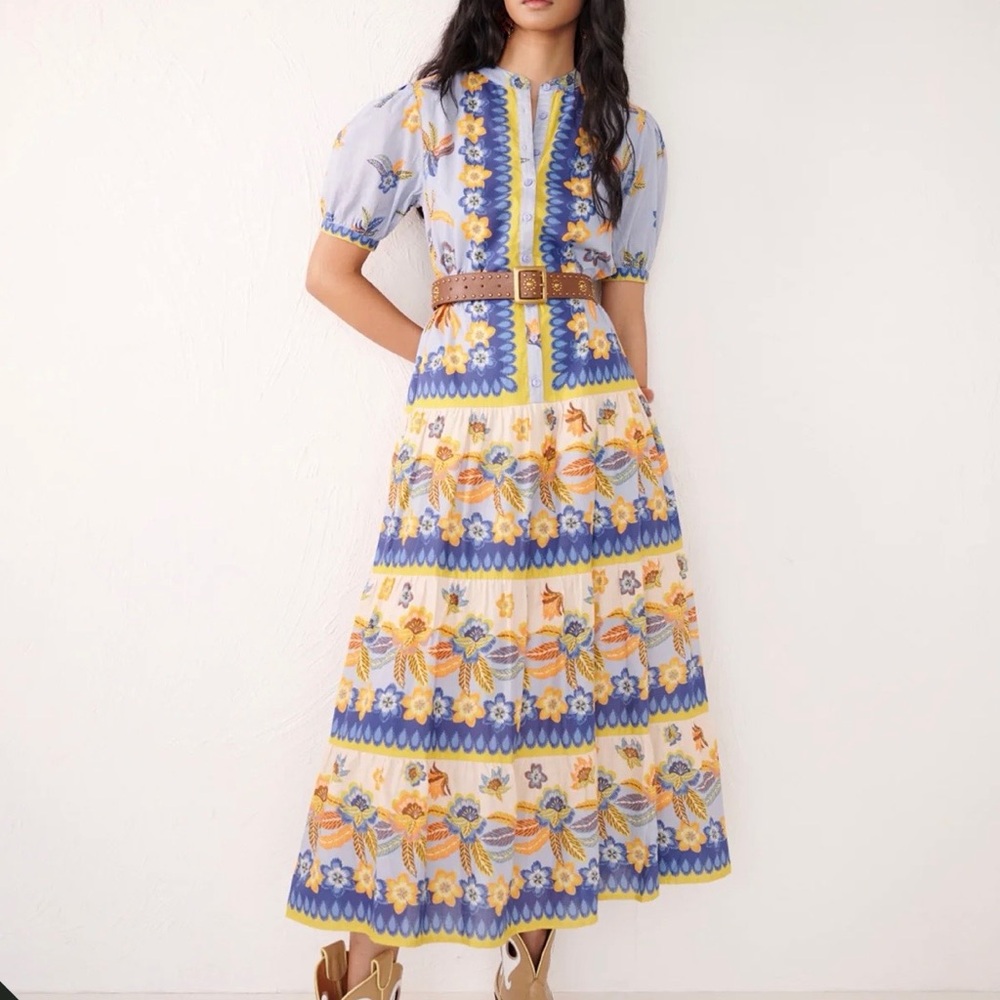 Banjanan Saylor DRESS ELECTRA FLORAL AMBERGLOW